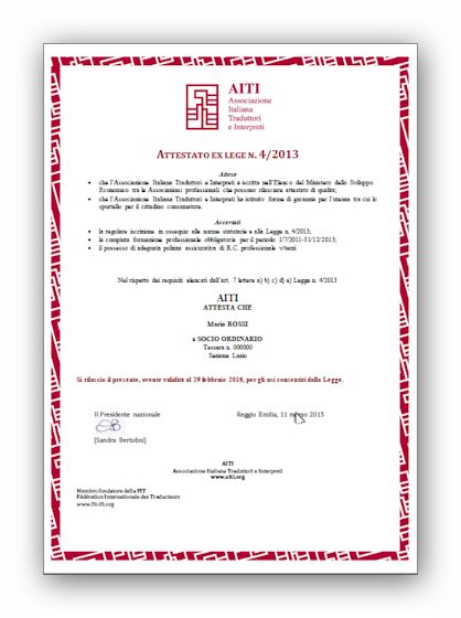 attestato